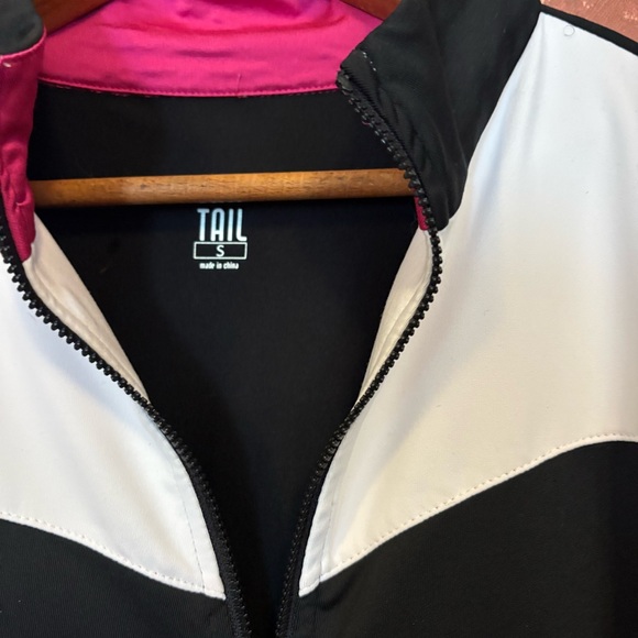 Tail Black and White Jacket with Pink Lining - Picture 4 of 6